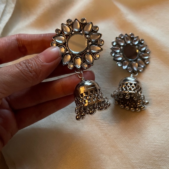 Mirror choker with matching Earrings - Picture 4 of 10